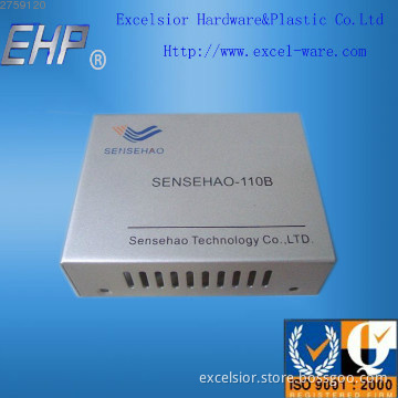 Silver Anodized Metal Enclosure